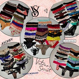 ✨HUGE! 100pc Panty Lot- Variety Brands &  Styles 💕Cute & Sexy🔥